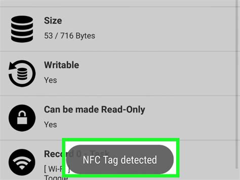 how to read nfc tag on screen off|android nfc detected.